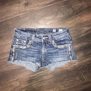 Miss me jean shorts. Size womans 24.